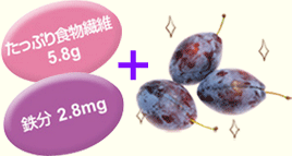 ミネラル・ビタミンが豊富なプルーンを強化！